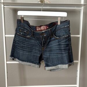 Lucky Brand Women's Denim Shorts - Dark Blue